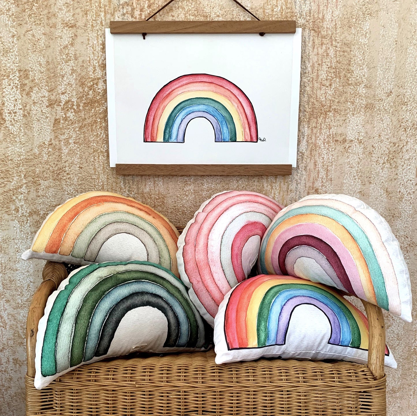 Regenbogenkissen Laya